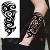 1 Sheet Tribal Totem Maori Temporary Tattoos For Adults Men Women Black Fake Sleeve Tattoo Sticker Waterproof