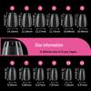 Ultra-Thin Seamless Short Matte Nail Tips - 552 Pieces