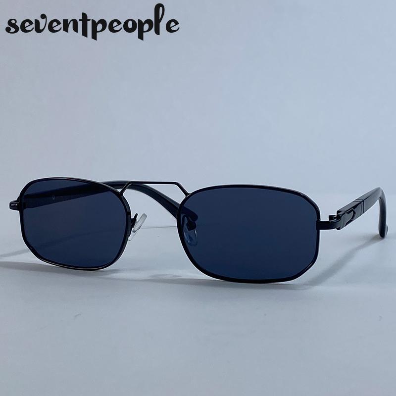 Vintage Small Frame Rectangle Sunglasses Women Luxury Brand Classic Punk Outdoor Driving Sunglass For Ladies Trendy Shades