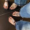 Romanska coola tofflor dam 2025 sommar Internetkändis kläm-sandaler dam semester fritid strand flip-flops dam