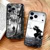 Miyamoto V-Vagabond Musashi Fodral För iPhone 17,16,15,14,13,12,11 Plus,Pro Max,XS,Mjukt Svart Fodral