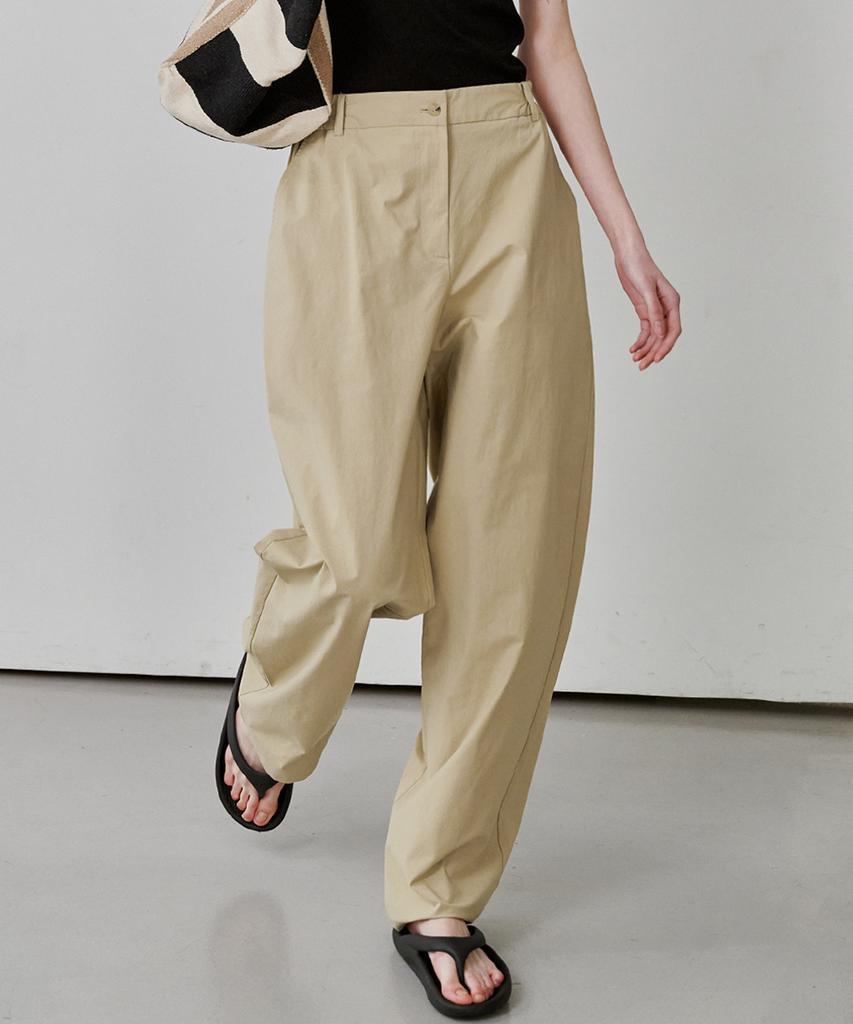 MALOUPE 2174 Lightweight Chino Relax Pants (Beige)