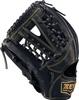 ZETT Youth Baseball Soft Black Size BJGB74550F Glove, Steer, All-Around, Left-Handed Throw, (1900), LL,