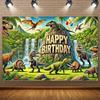 Jurassic Dinosaur Theme Birthday Party Decorations Backdrop Dinosaur Jungle Supplies Background Poster Photography Prop Kid Gift