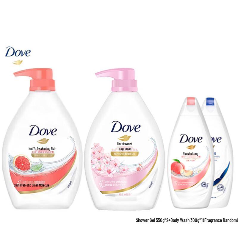 DOVE Body Wash Collection - Clear & Refreshing, Cherry Blossom