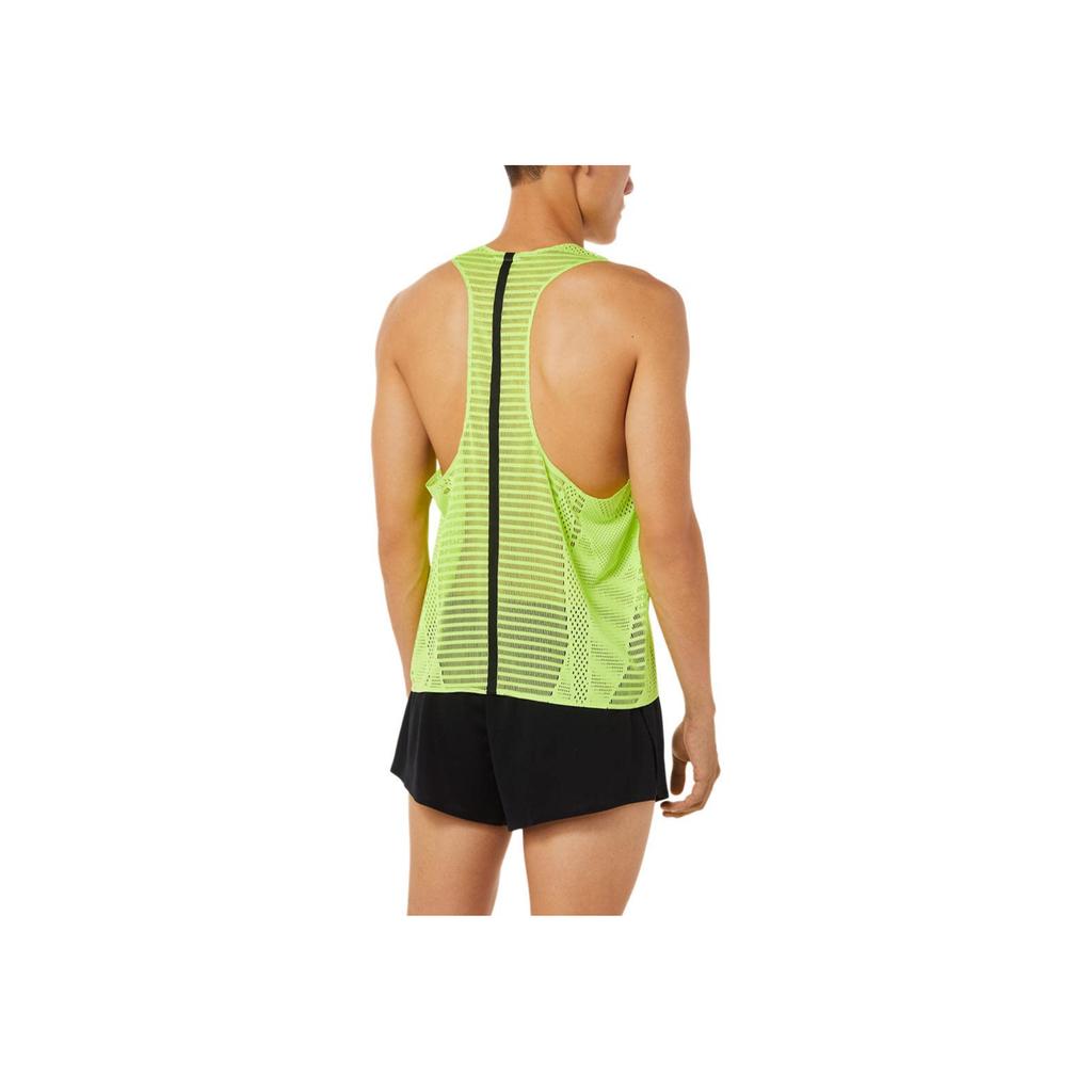 Asics Gilet de ventilation à séchage rapide Track Elite Activbreeze pour hommes Vert Jaune 2091A521-302