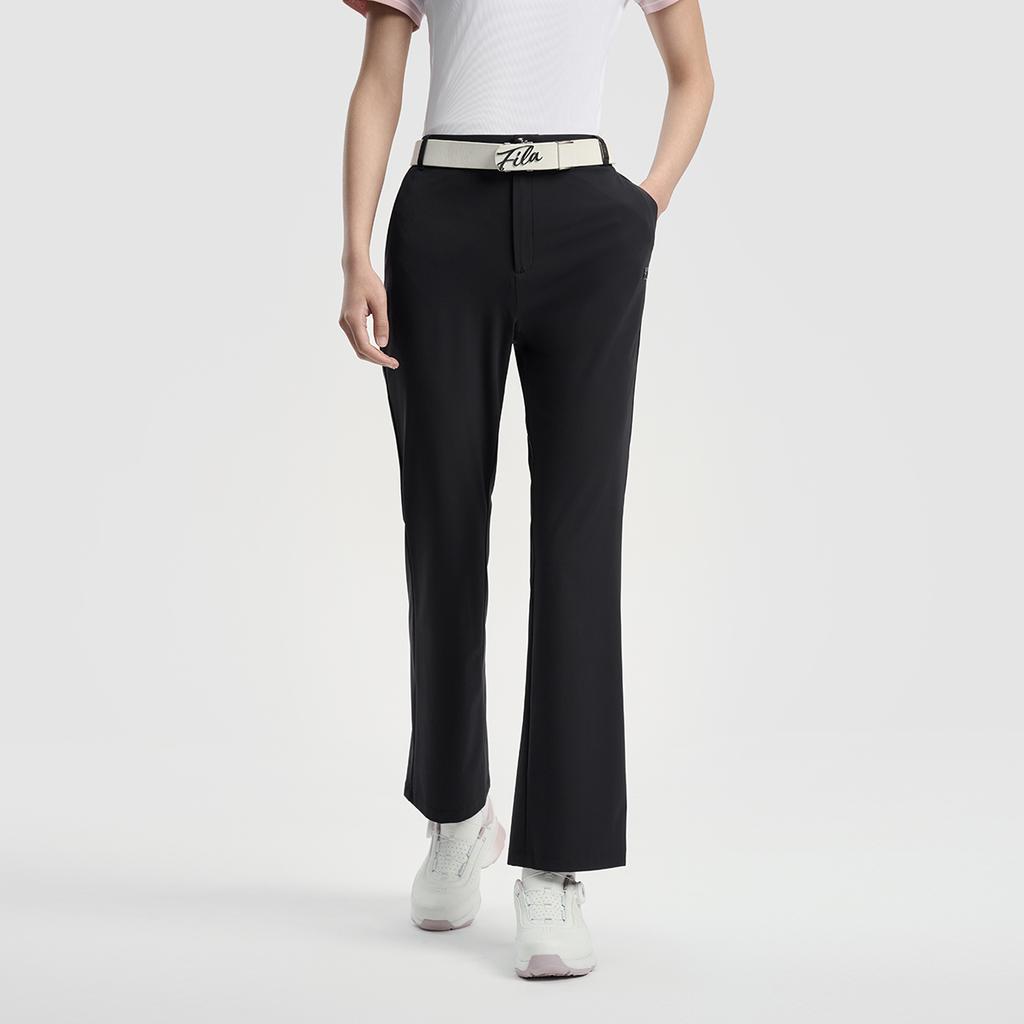 FILA Golf Series Simple Design Classic Fashion Sports Golf Versatile Knitted Casual Pants Women bottoms Legendary-Blue A11W535603F-NV