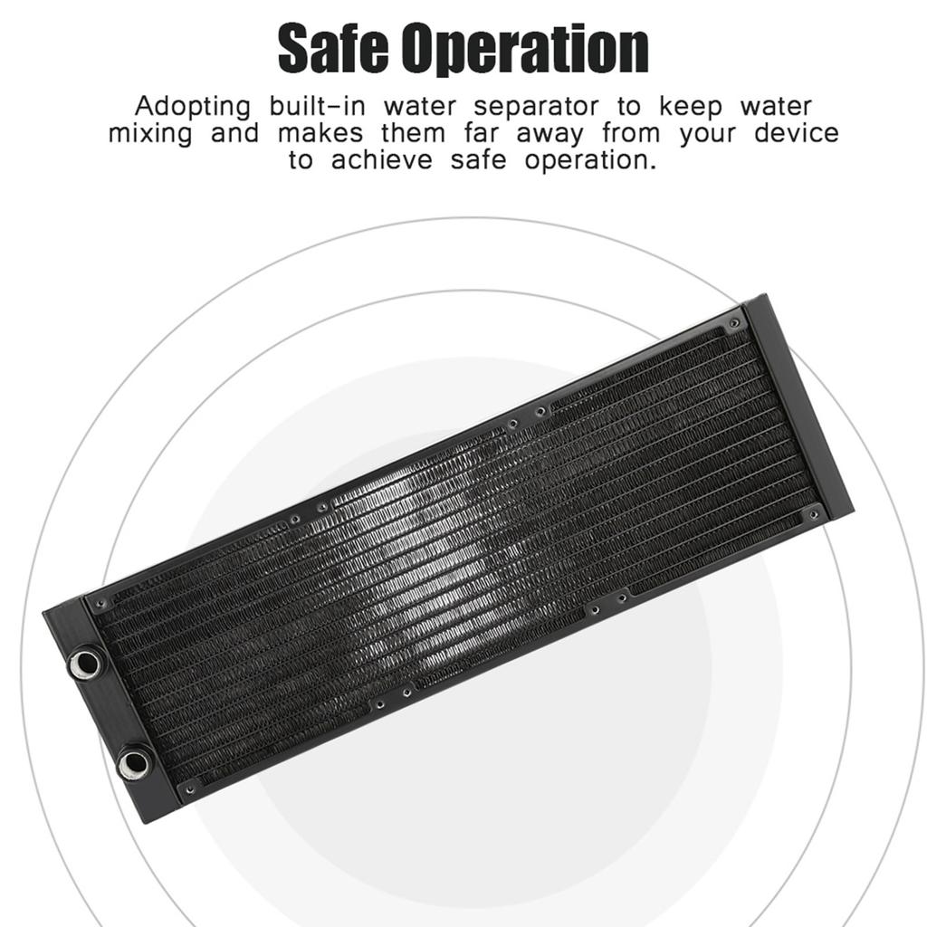 12 Tubes Computer Heat Exchanger G1/4 Thread Water Separator Water Cooler Tube for PC Computer Water Cooling System Tube Cooling