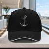 Adjustable Anchor Pattern Baseball Cap  Lightweight Unisex Sandwich Hat for Outdoor Weddings Parties