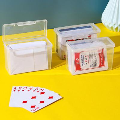 Kunststoff Klar Aufbewahrungsbox Aufbewahrungsbox Mehrzweck Für Spielkarte Rechteckig Visitenkarten Kreditkartenhalter Hülle Organizer