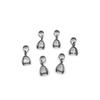 40Pcs Metal Pinch Clip Bail Clasp Copper Dangle Necklace Pendant Clamps Findings Jewelry Making Supplies