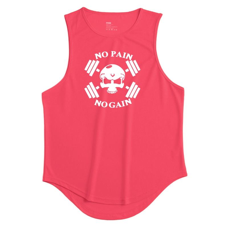 

Мужская майка для спорта и фитнеса, быстросохнущая однотонная футболка без рукавов, пуловер для тренировок в тренажерном зале, тренировка мышц, бодибилдинг, фитнес-жилет XXL розовый