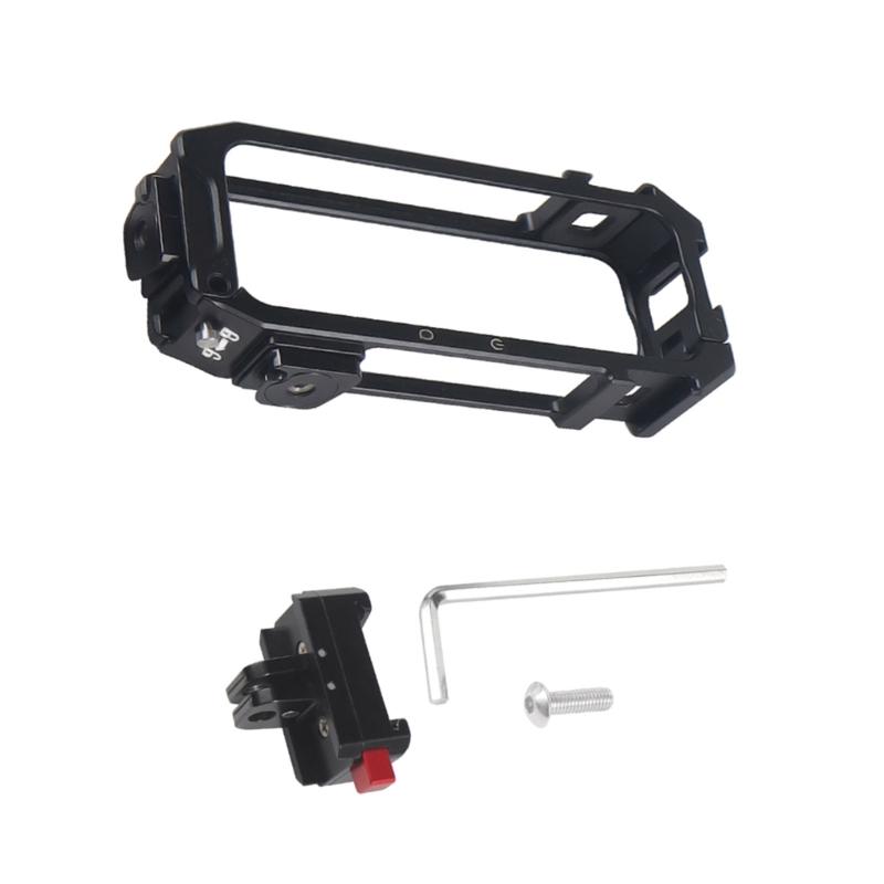 Aluminum Protective Camera Cage For 360 X4 Action Cameras With Quick Release and Mount Magnetic Adapter