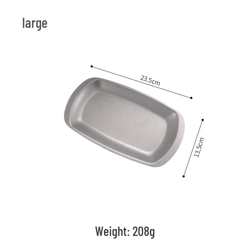 Vintage Stainless Steel Rectangular Flat Tray