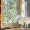 Daisy Window Sticker Green Leaf Glass Sticker Decorative Window Privacy Film  Home Decoration