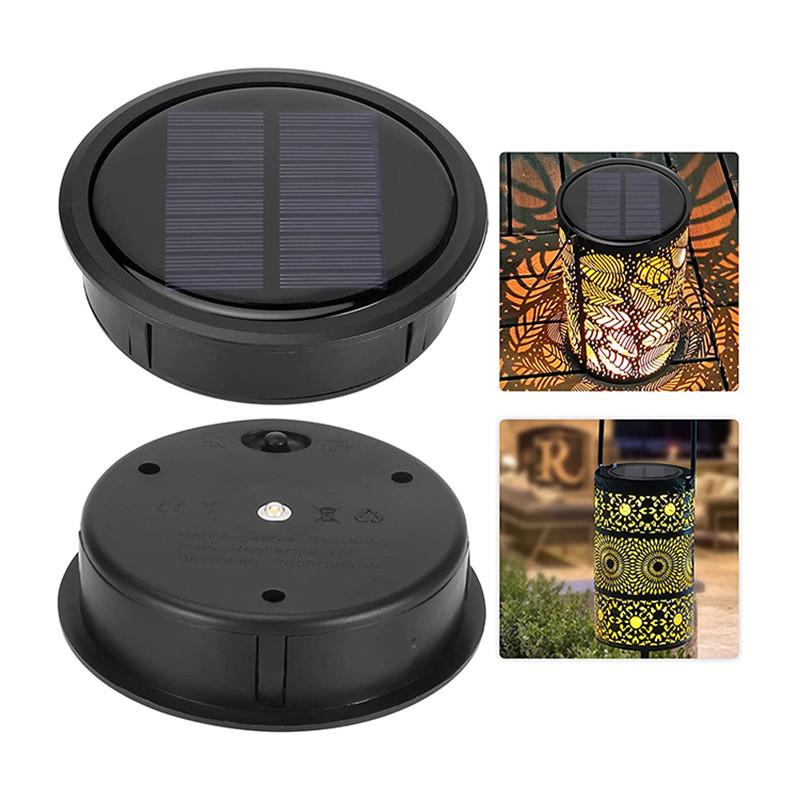 Licht Solar Ersatzoberteil Lithiumbatterie Außenhofzubehör Beleuchtung