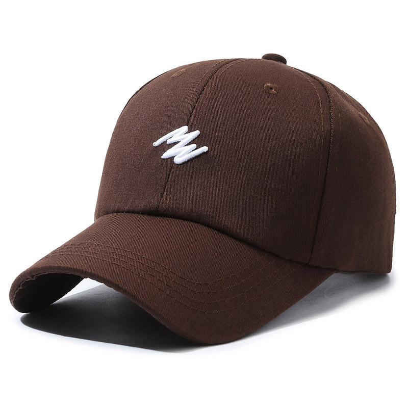 Letter Embroidered Baseball Hat Fashion Solid Color Peaked Cap Sun Protection