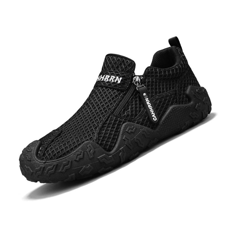 Men Mesh Slip On Sneakers Lightweight Breathable Thick Sole Casual Walking Shoes Commuter Sport Shoes for Summer Daily Wear 39