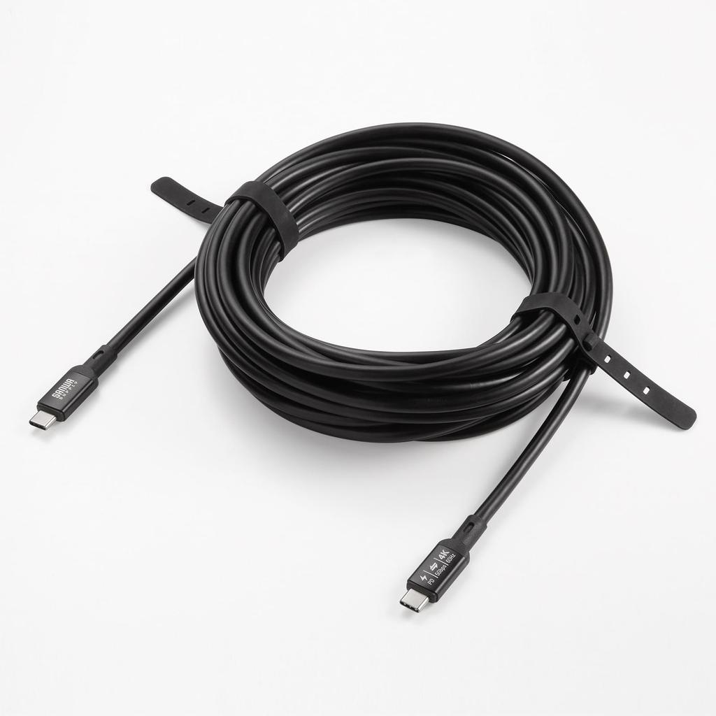 Sanwa Supply USB 5Gbps Cable DP Alt Mode Type-C (PD75W, Compatible, 7m) KU-5GCCP7570