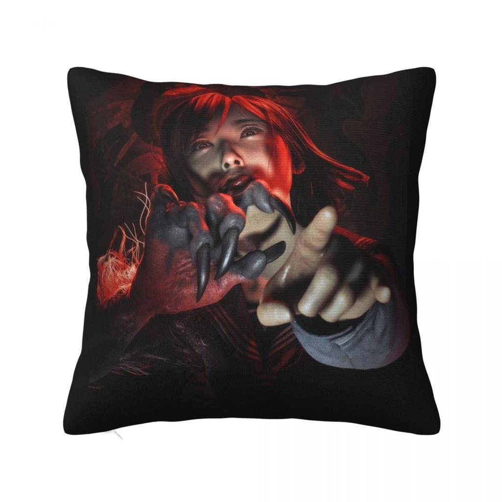 Pillow Case Shimizu Hinako Silent Hill F Soft Pillow Cover Retro Trendy Cushion Cover Pillowcases For Office Car Home Decorative