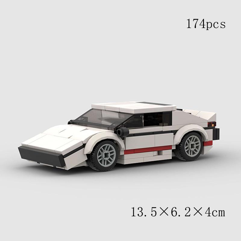 DIY Cool Racing Sports Car MOC Building Blocks - Compatible with Lego, Educational Toy for Kids.