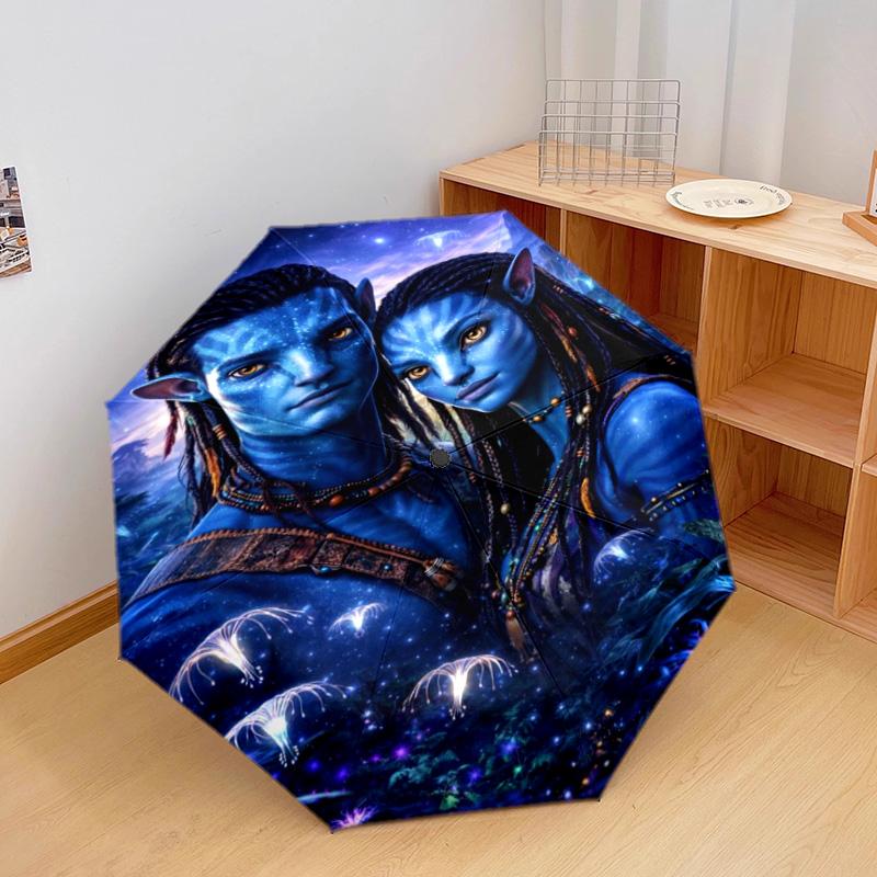 Blue Aliens Water Automatic Umbrella - Suitable Travel Outdoor Portable Umbrella Birthday Gift Daily Essentials