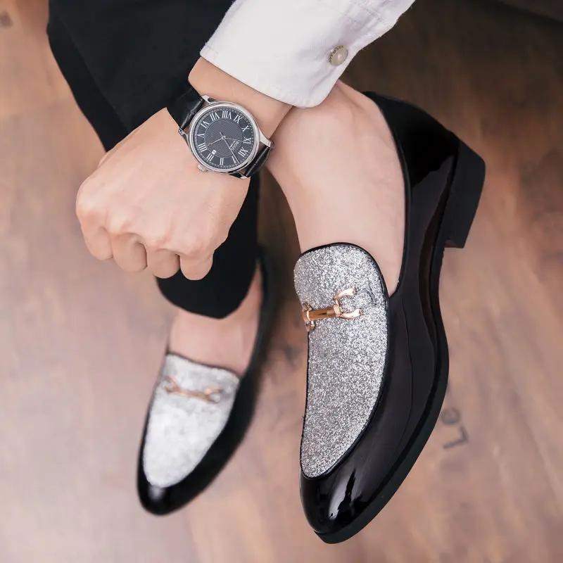 Fashion Fashion 2024 Slip-on Pointed Toe Male Casual Shoe Pu Classic Original Legitimate New In Social Comfortable Men's Leather Shoes