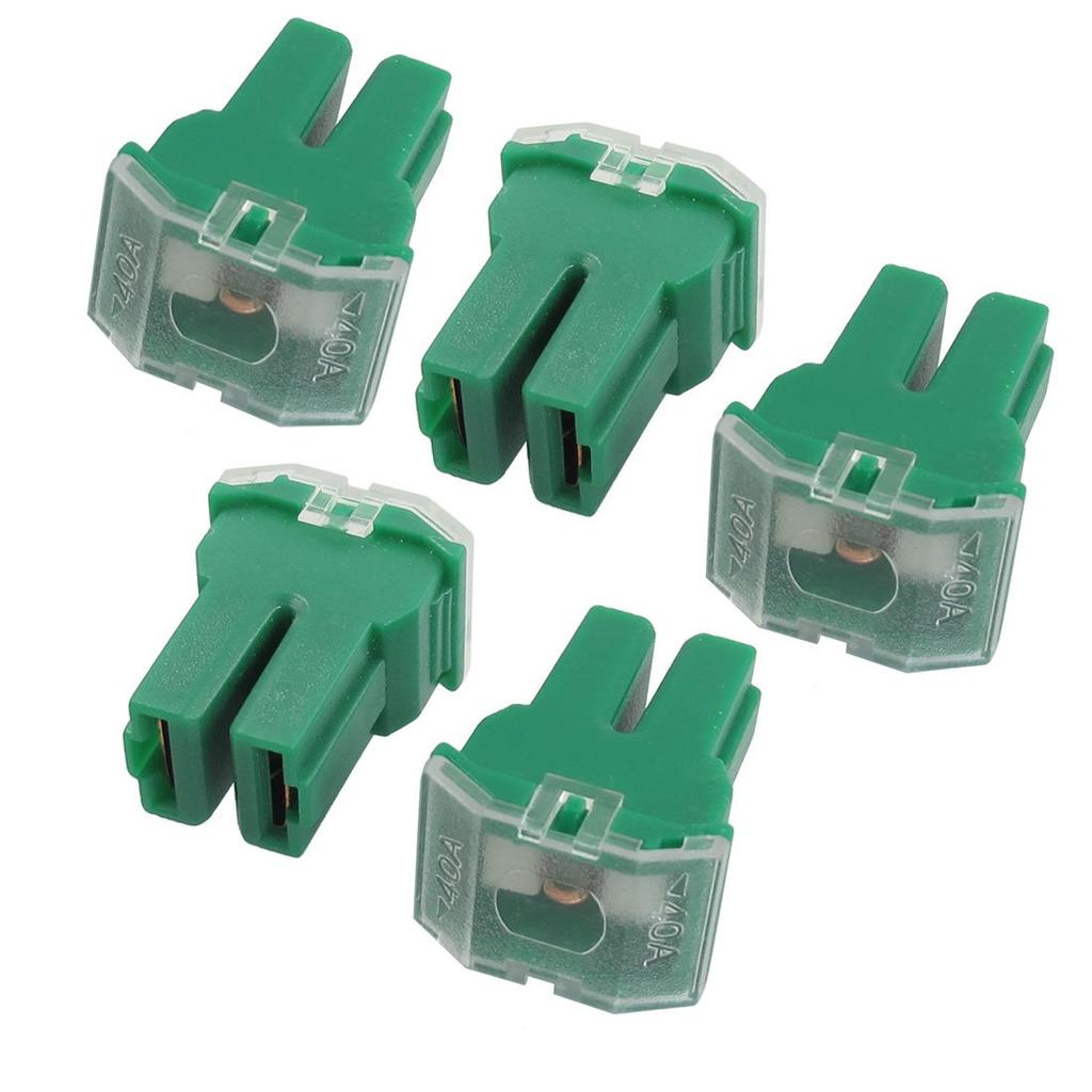uxcell Car 40 Amp Gliso PAL Pacific Type Female Slow Blow Fuse Fuse, Pack of 5
