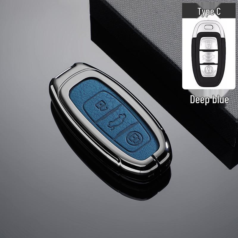 Luxury Metal Key Case for FAW Hongqi H7/Ehs3 - Unisex High-End Car Accessory with Buckle