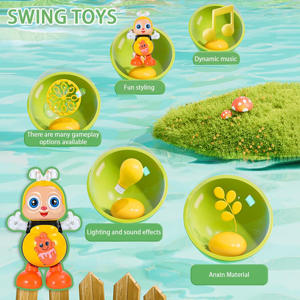 Gesangsspielzeug Cartoon Biene Elektrisches Spielzeug Mit Ton Blitzlicht Singen Tanzen für Mädchen Jungen Kinder Elektronische Haustiere Musikspielzeug Geschenke