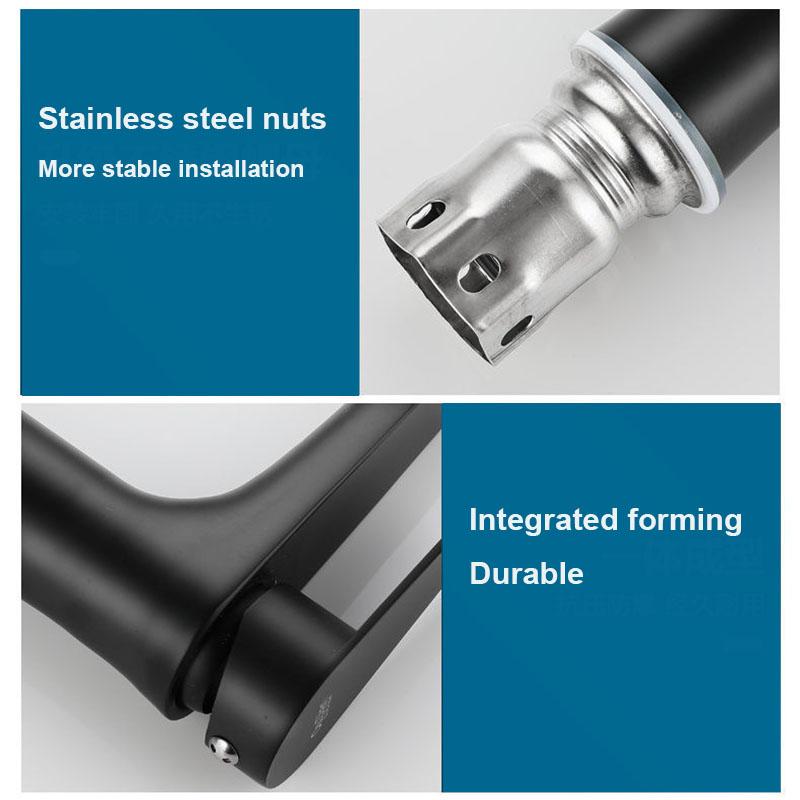 304 Stainless Steel Bathroom Faucet Thickened Material Basin Faucet Hot and Cold Mixer Faucet Single Handle Sink Tap