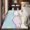 Cute Mamegoma Room Mats Anti-slip Absorb Water Long Strip Cushion Bedroon Mat Household Carpets