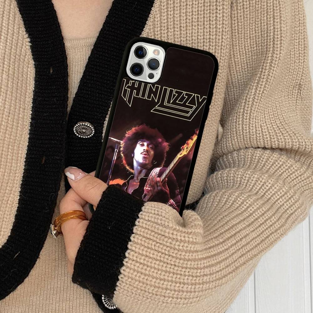 Rock Band T-Thin LizzyS For IPhone 17 16 15 14 13 Pro 12 11 Pro Max Hard PC+TPU Phone Cases Back Cover
