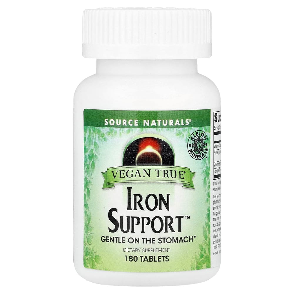 Source Naturals Vegan True Iron Supplement, 180 Tablets
