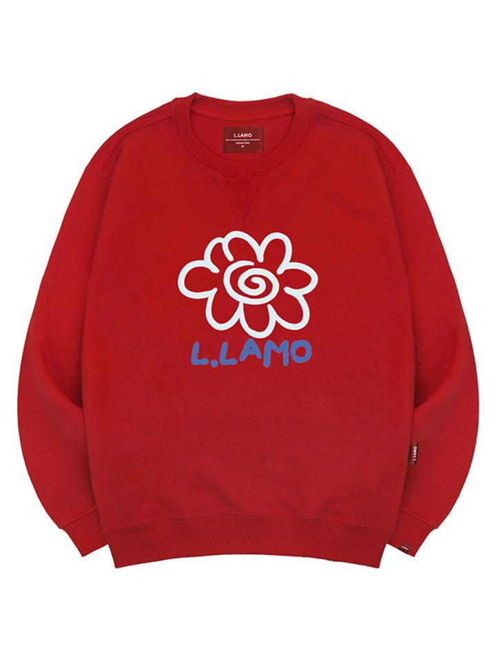 Ellamo Rolling Flower Sweatshirt Unisex Plus Size S~4Xl
