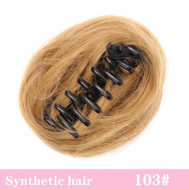 Міні Пучок Перуки Стиль Зачіска Пучок Нарощування Перука Недбалий Вушка Кішки Накладне Волосся Петля Затискач Стиль Пучок