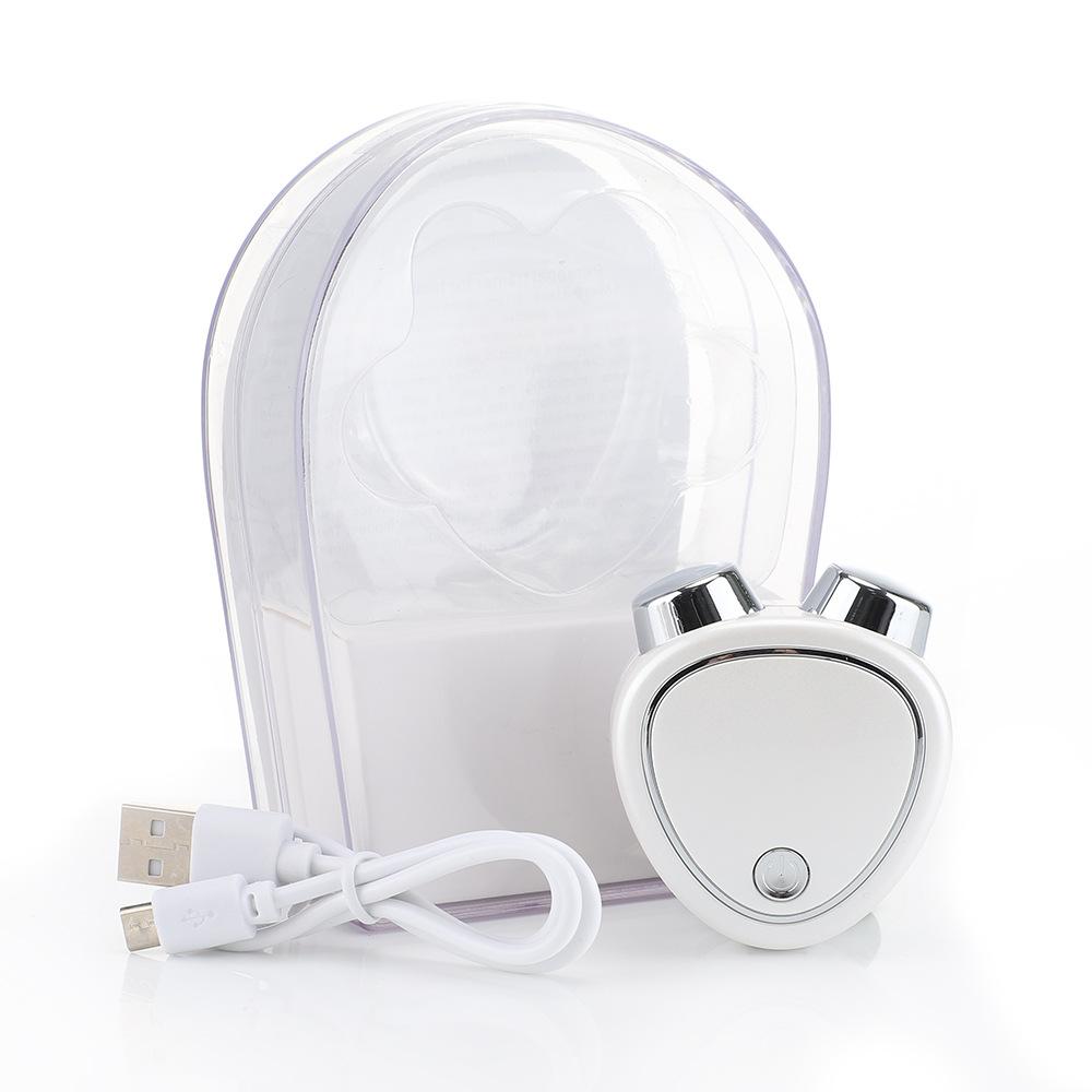 

Мікрострумовий роликовий ролик для зміцнення обличчя Масажний пристрій Освітлення зморшок і омолодження Вступний пристрій білий