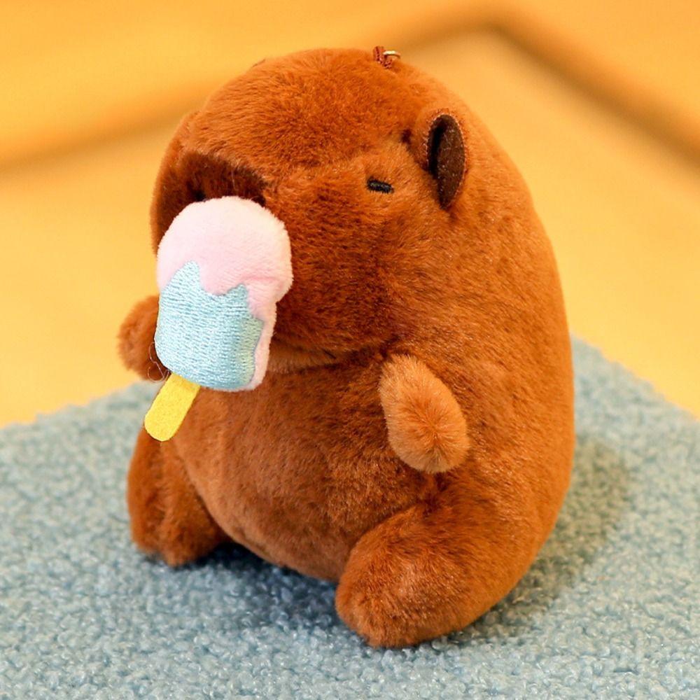 

Strawberry Capybara Plush Pendant Ice Cream Capybara Plushie Doll Christmas Gift