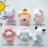 10Pcs Kawai Cartoon Bright Surface Animal Resin Flat Back Scrapbook   Diy Bow Decor Accessories Crafts A15