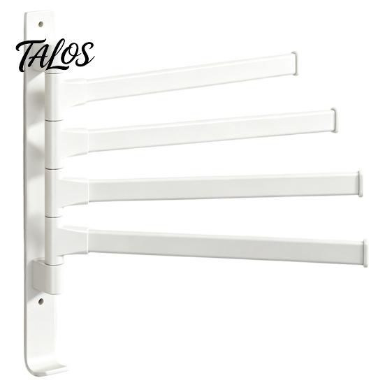 Rotating Towel Storage Swivel Rack, 180 Degree Design, Wall Mounted Space Modern Bathroom Hardware Aluminum Swing Holder, Anti-slip Organizer