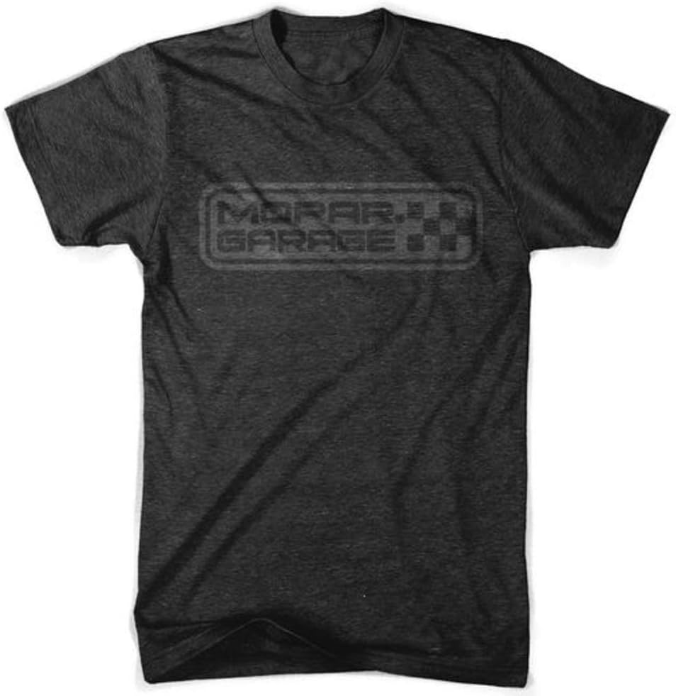 Detroit Shirt Company Men s Mopar Garage T-Shirt Heather Black) M