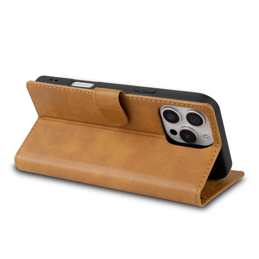 Lujosa funda de piel sintética para teléfono con hebilla de cierre magnético de seguridad para iPhone, Samsung, Google, Motorola Slim Premium, tarjetero para 3 tarjetas y billetera con soporte