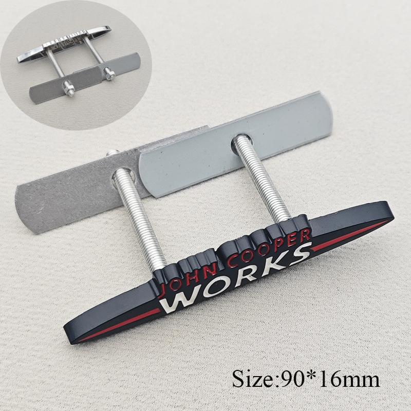 3D Metal Logo John Cooper Works Embelm Car Grill Badge Trunk Sticker For Mini R60 F56 R56 F54 F57 R70 JCW F60 F55 Accessories