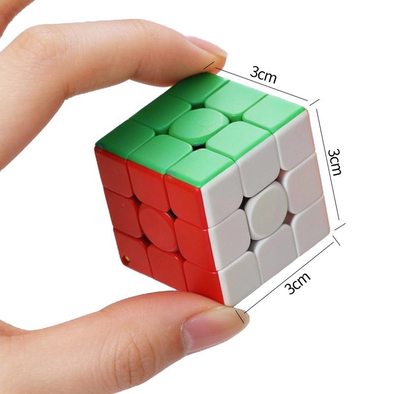 3cm Mini 3x3x3 Kostka Rubikova Klíčenka Profesionální Vzdělávací Hračky Klíčenka Cubo Magico Skládačka Dětské Vzdělávací Hračky