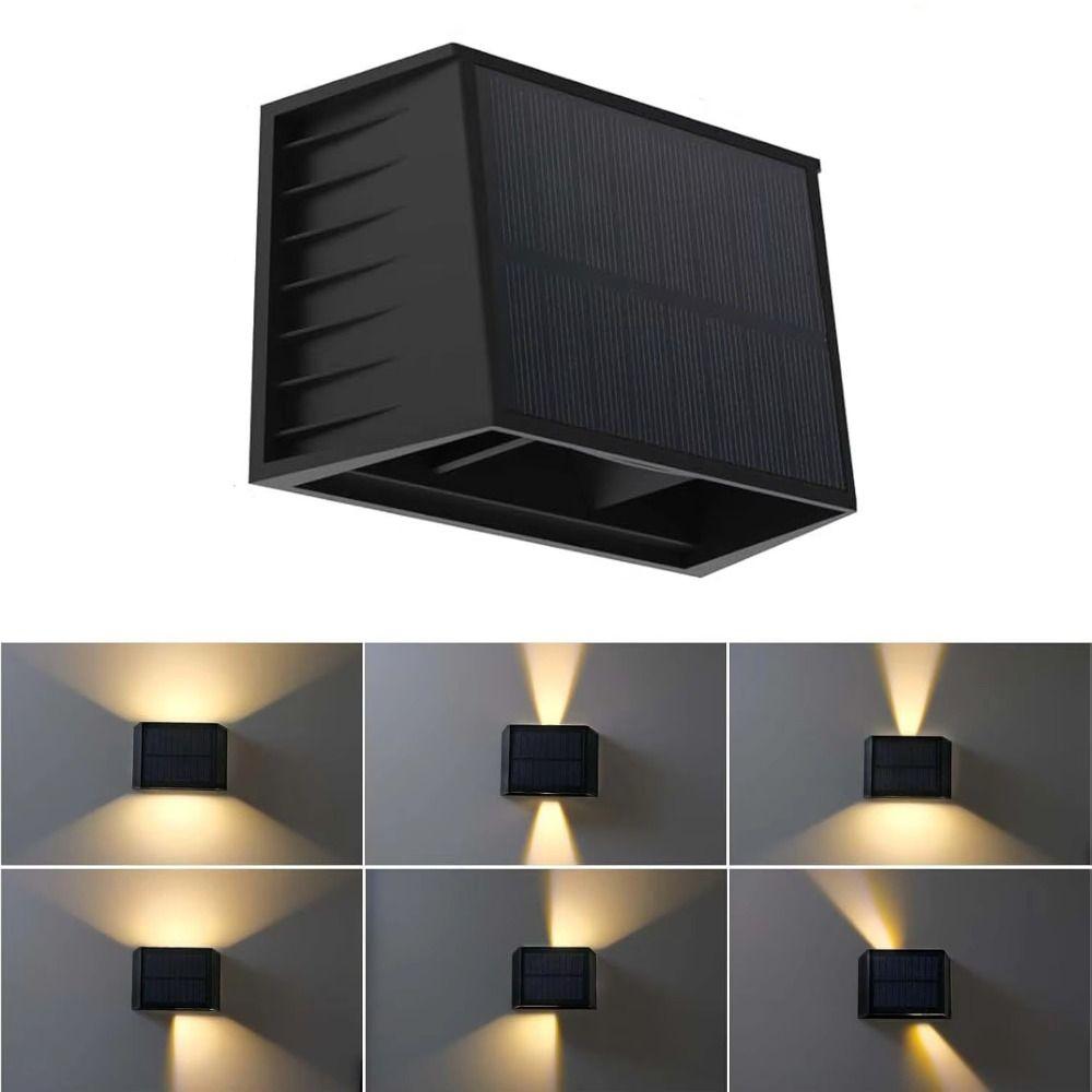 3000K Warm White Solar Wall Light Up Down Lighting Outdoor Wall Light Outdoor Garden