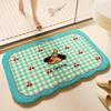 Cartoon-Druck Badezimmer Kaschmir Verdickungsmatte Bad Rutschfeste Teppiche Im Waschbecken Badewanne Boden Teppich Duschraum Fußmatte Memory Foam 3D Pad