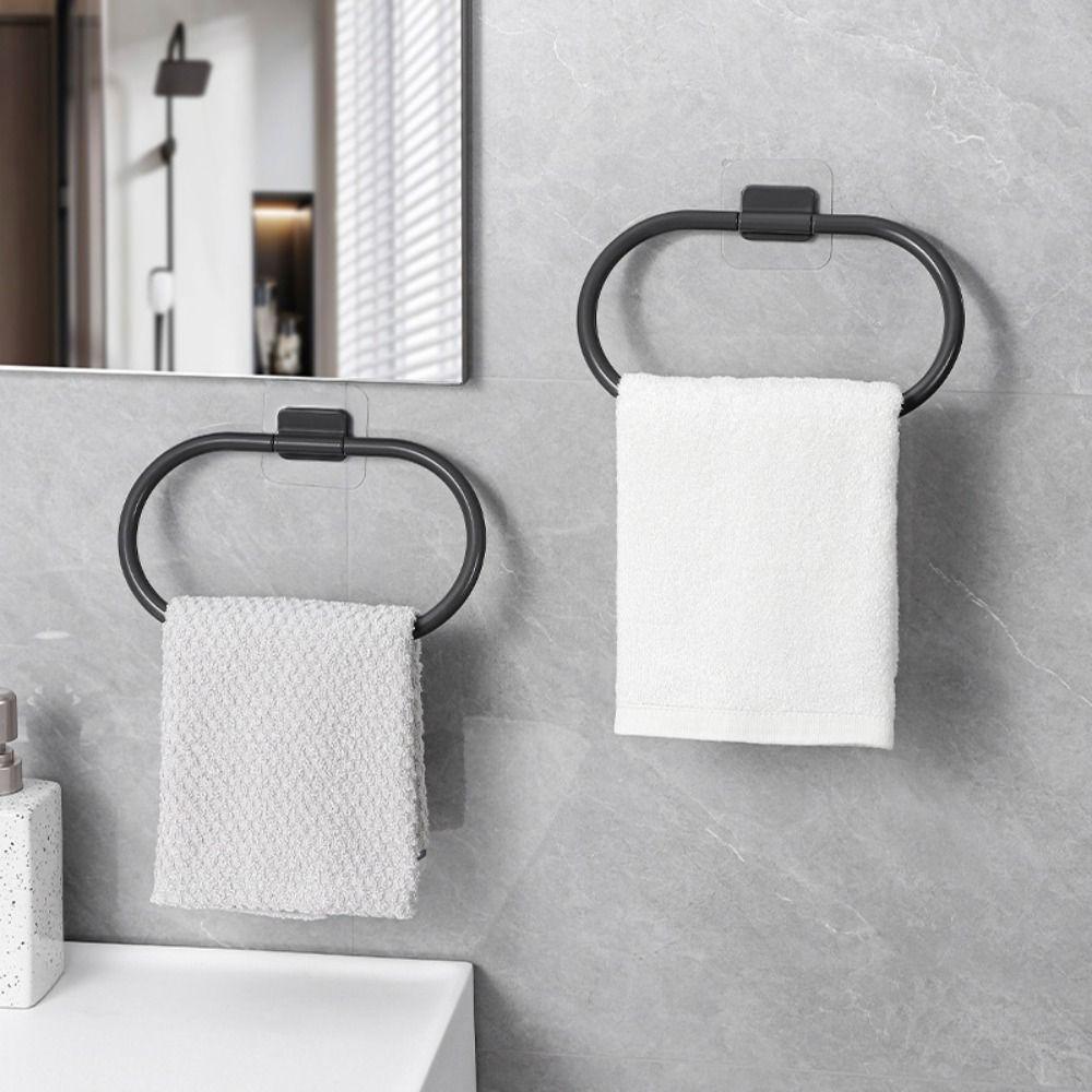 No Drilling Bathroom Towels Rack Self-adhesive Towel Bar New Towel Holder  Bathroom Kitchen