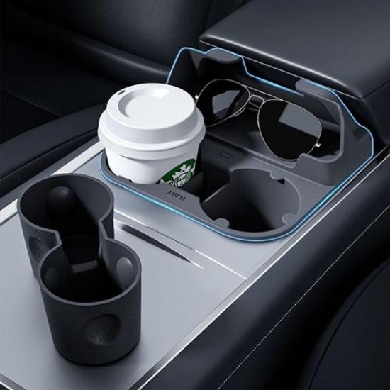 Model Y -2024 & Model 3 - Center Console Organizer (Gray) - grey-1