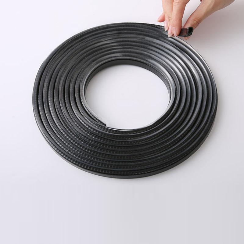 Car Door Protector Edge Scratch Strip Guard Trim Automobile Door Anti Collision Protection With Steel U Shape Edge Rubber Seal Interior Mirrors 6