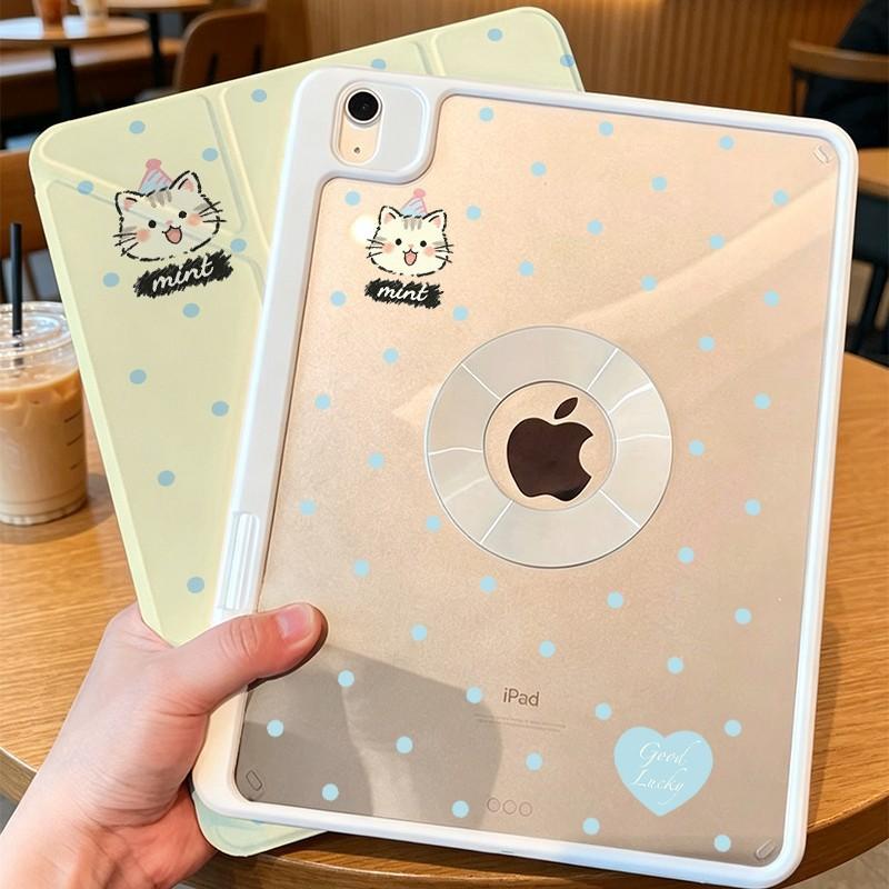 Magnetic Detachable 3-Fold Case IPad Pro 11 Inch With Stand Full Cover Cartoon Design Acrylic Material